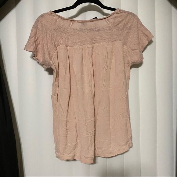 Cynthia Rowley blush hi/low blouse - Picture 4 of 4